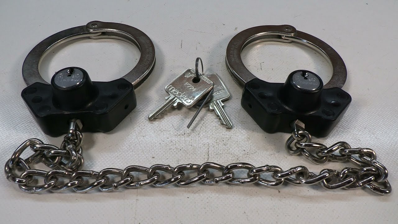 Peerless Model 710 High Security BOA Medeco beschriftet Leg Irons Handcuffs Handschellen Fußschellen