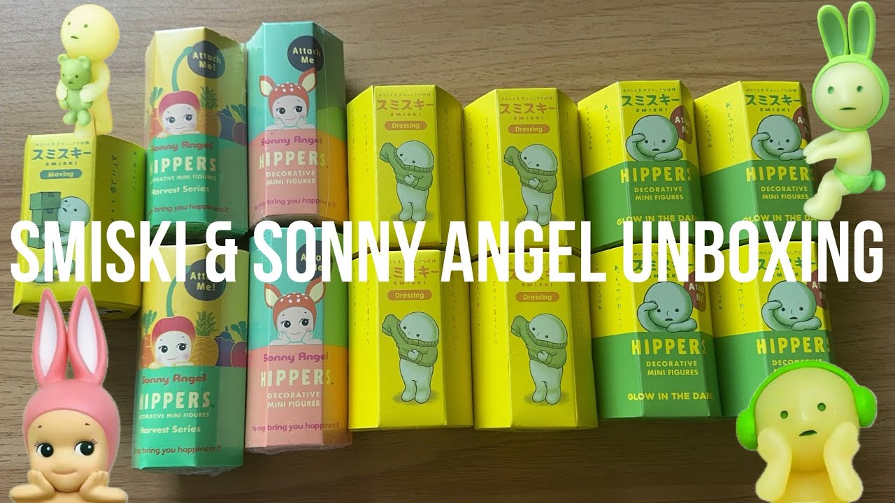 Sonny angel hippers + Smiski hippers, dressing & moving series Unboxing ✨🫶🏻