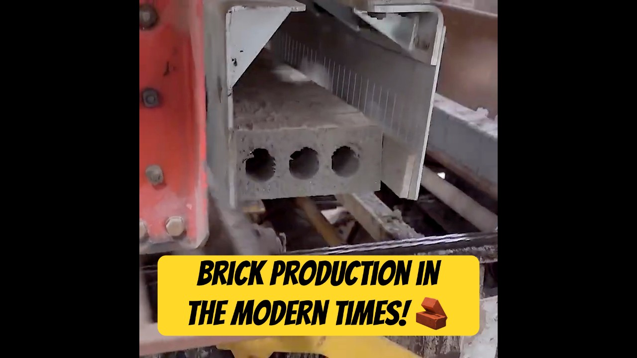 How It's Made? Brick Mass Production Technology!  #factory #process #asmr #manufacturing #clay