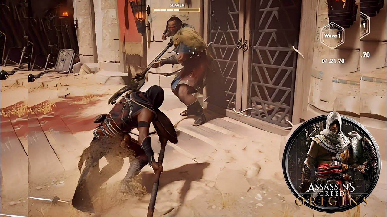 Gladiator's Arena Boss Fight |Bayek vs Slaver Assassin's Creed Origins