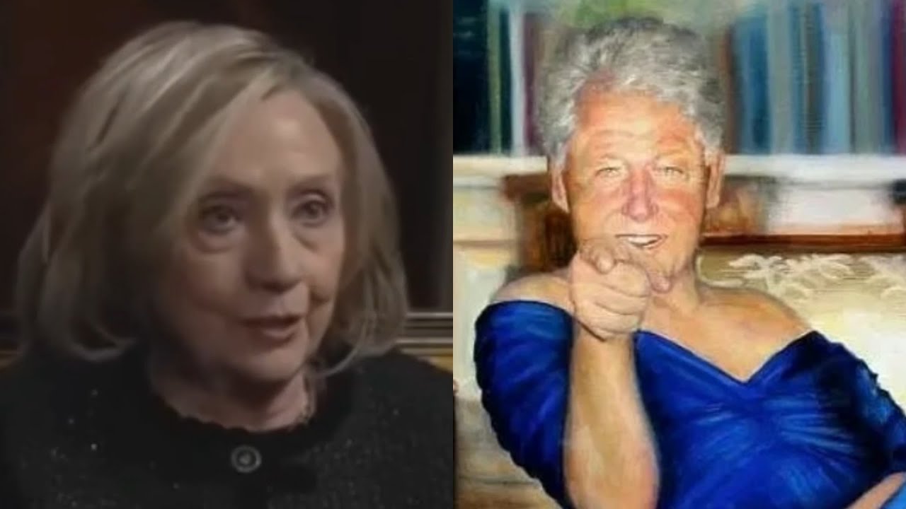Hillary Clinton lies about ties to Epstein despite infamous Bill Clinton portrait