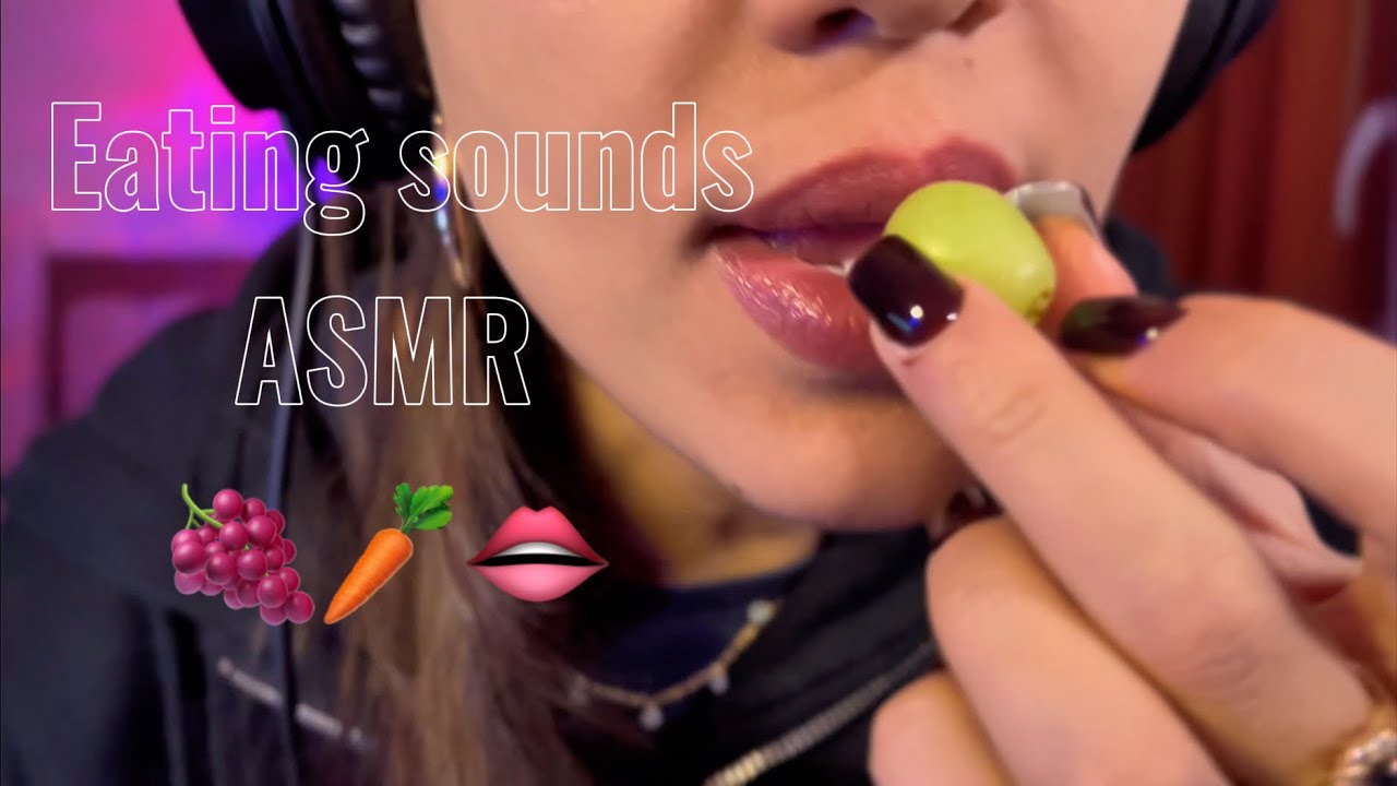 ASMR Eating Sounds | Crunchy Foods & Chewing Gum  🥕🍬