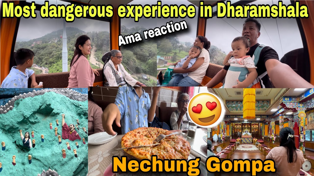 ONE OF THE MOST DANGEROUS EXPERIENCE IN DHARAMSHALA WITH FAMILY ☺️// NECHUNG GOMPA 📿// #dharamshala