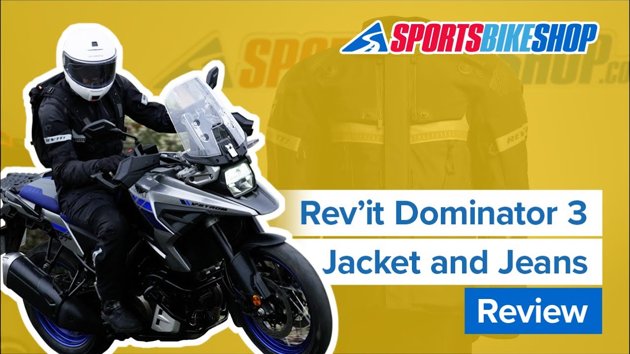 Rev’it Dominator 3 Gore-Tex textile motorcycle jacket & jeans review - Sportsbikeshop