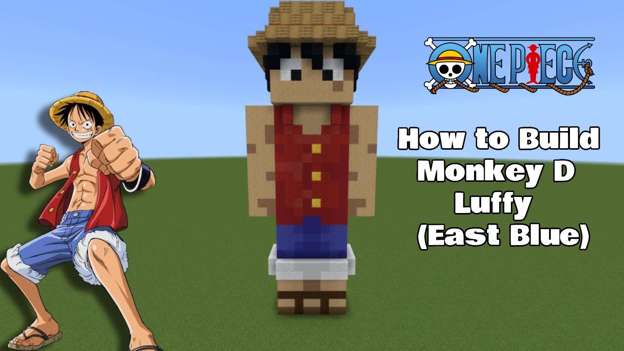 Minecraft | How To Build a Monkey D Luffy Statue From (One Piece) - East Blue Saga