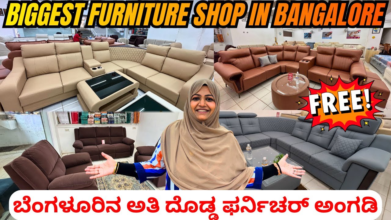 Bangalore’s BIGGEST Furniture Tour! Luxury Sofa & Premium Collection + FREE Gifts