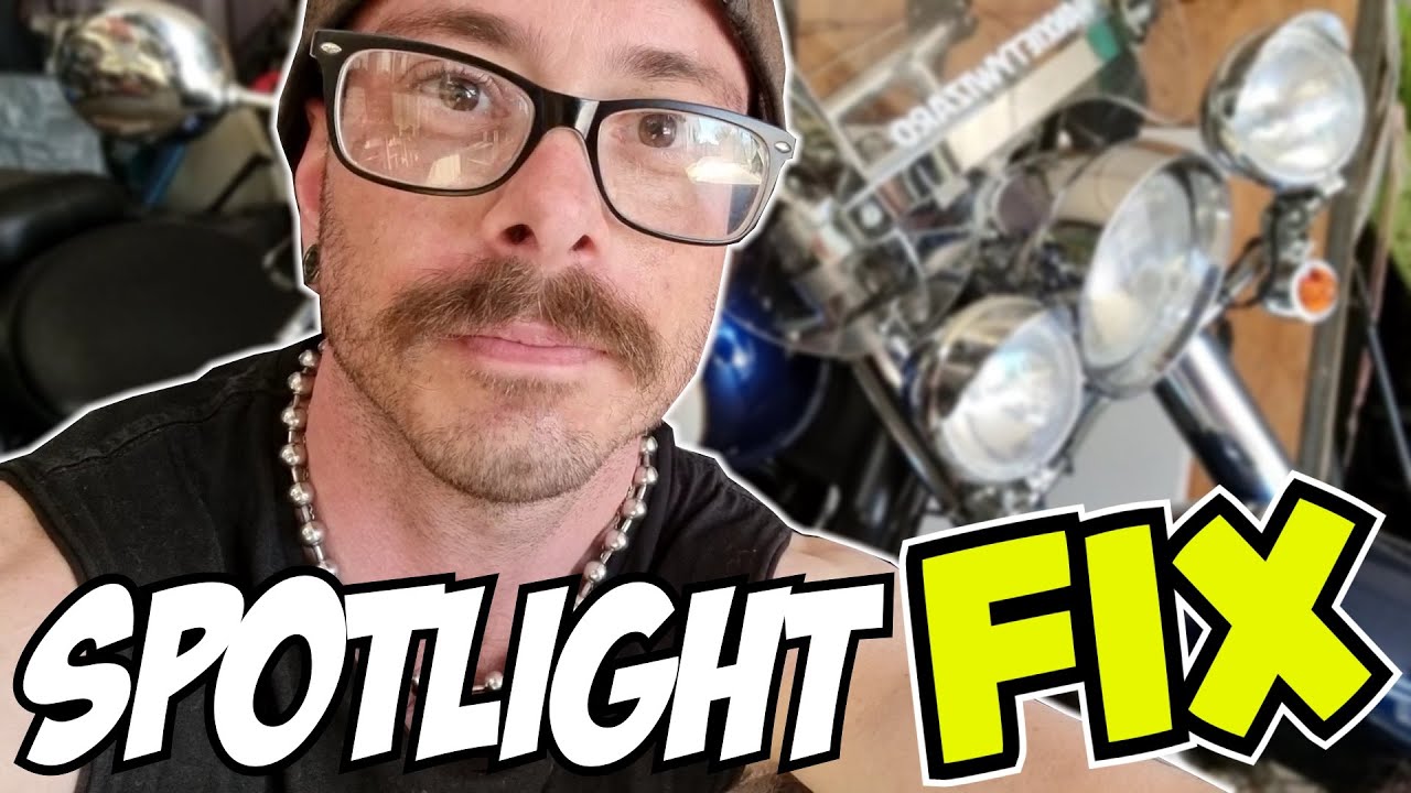 Motorcycle Spotlight Install & Repair