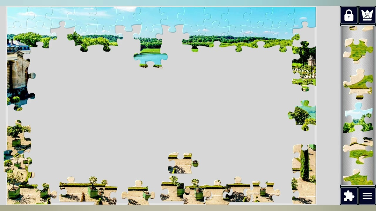 Beautiful Grass Garden design//jigsaw puzzles craft 🧩🧩//fun with puzzles 🧩🧩//puzzles Art🧩//