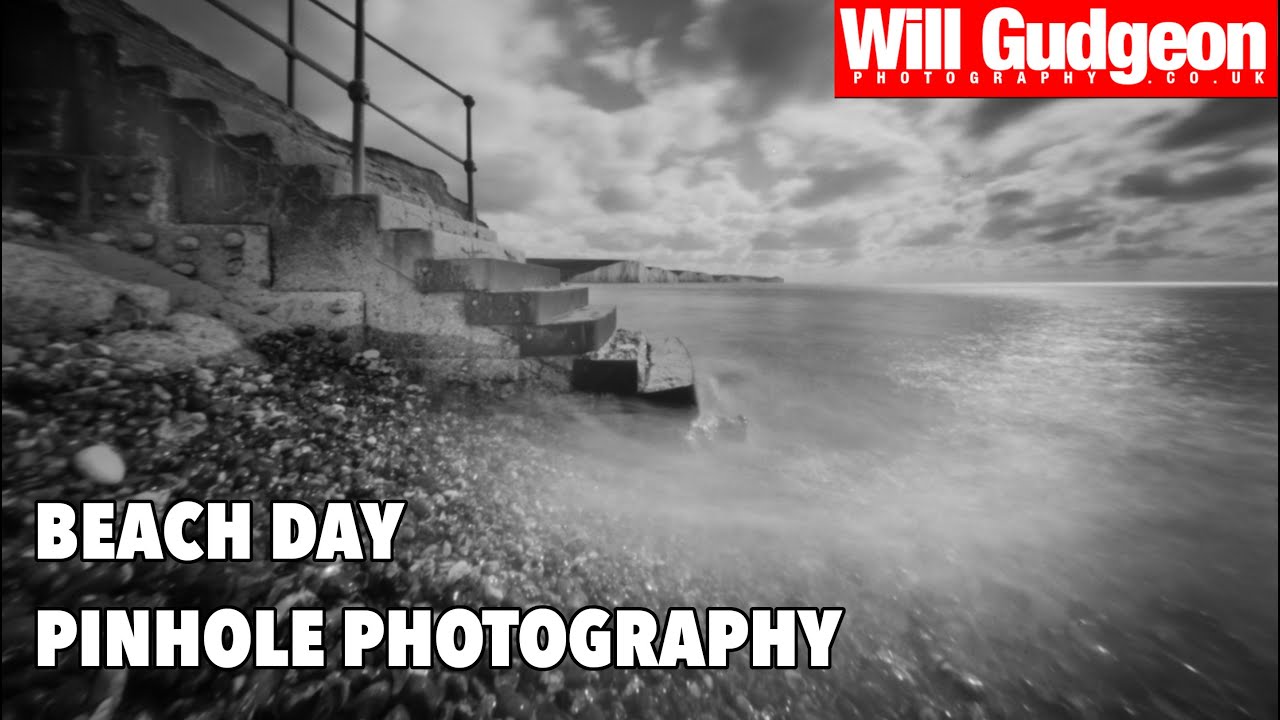 A beach day, with a large format pinhole camera.