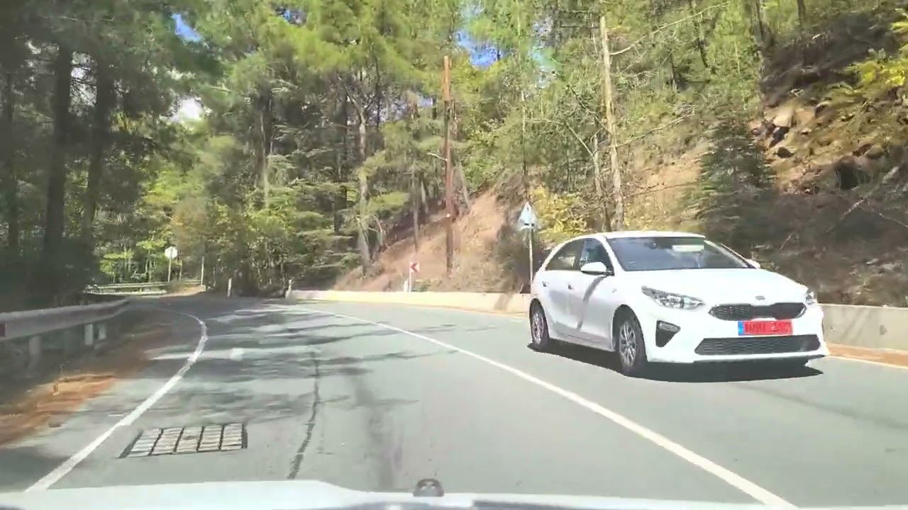 Drive with Me - CYPRUS - Alphamega Supermarket to Forest Park Hotel, Platres. The Troodos Mountains