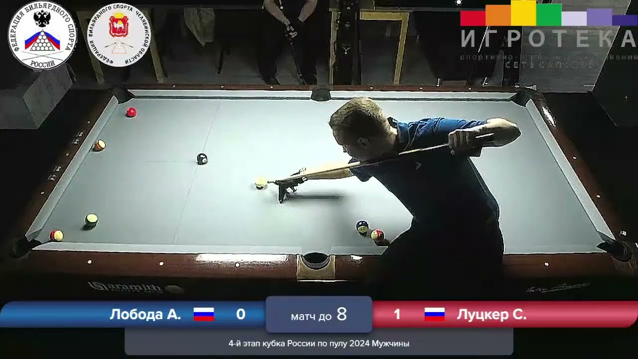 1/2 А. Лобода - С. Луцкер. 4 tour Russia Open 8-ball 2024. Кубок России по пулу 8. Мужчины