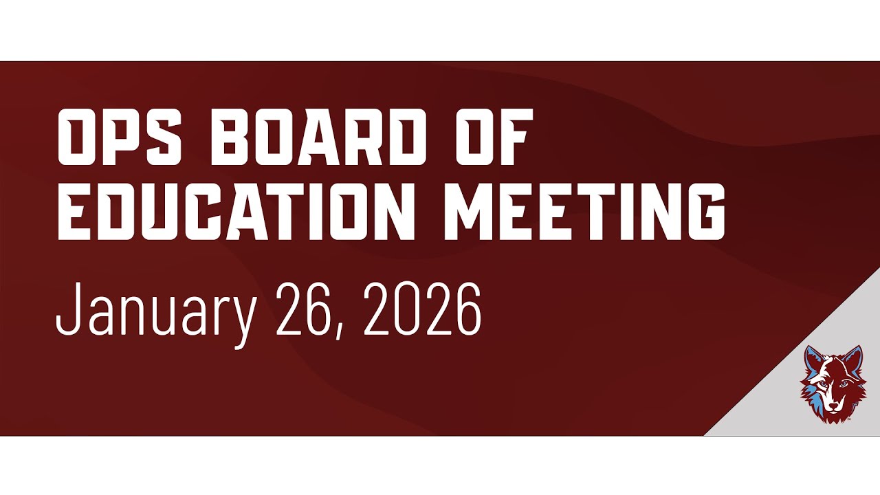 Board of Education Meeting | January 26, 2026