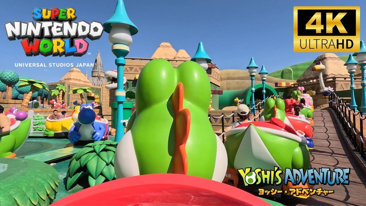 USJ Super Nintendo World: Yoshi's Adventure Ride Full 2024