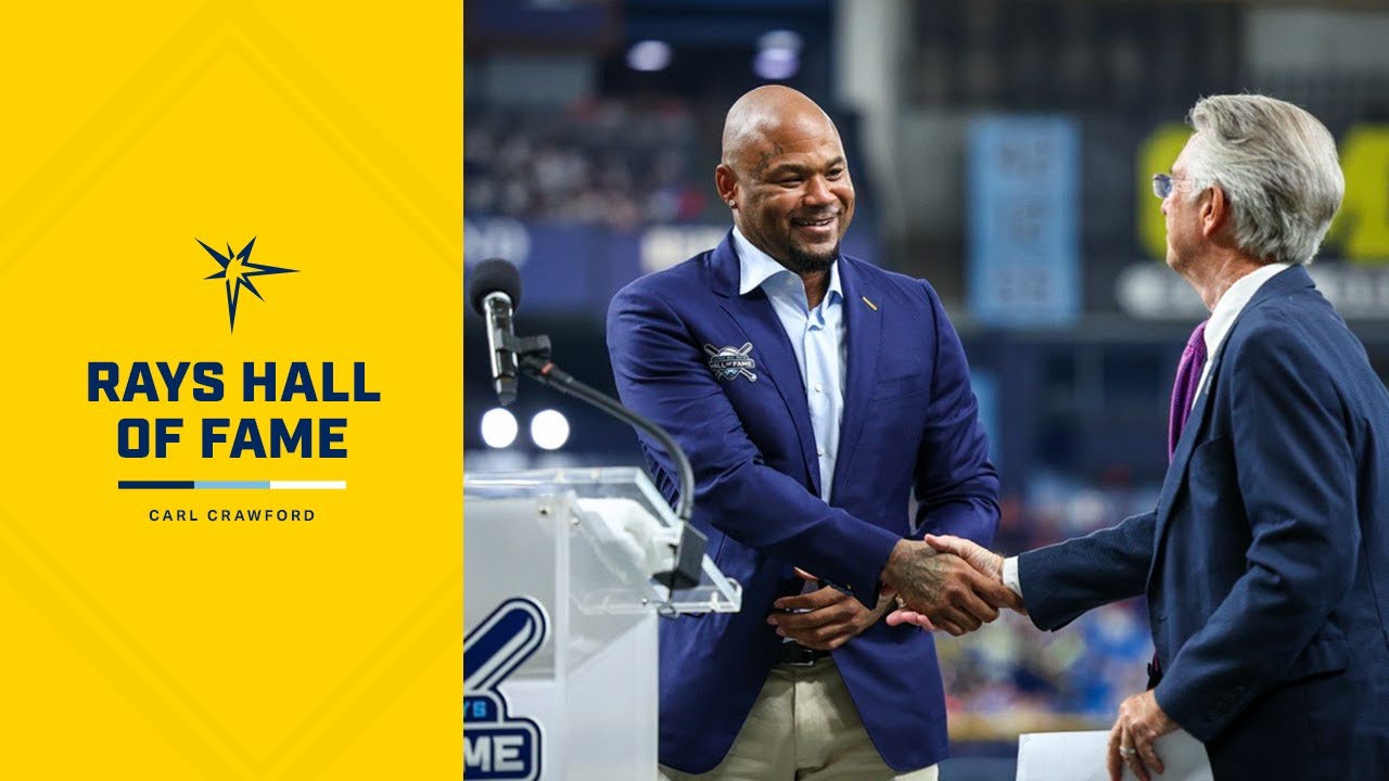 Carl Crawford Inducted into Rays Hall of Fame I TAMPA BAY RAYS