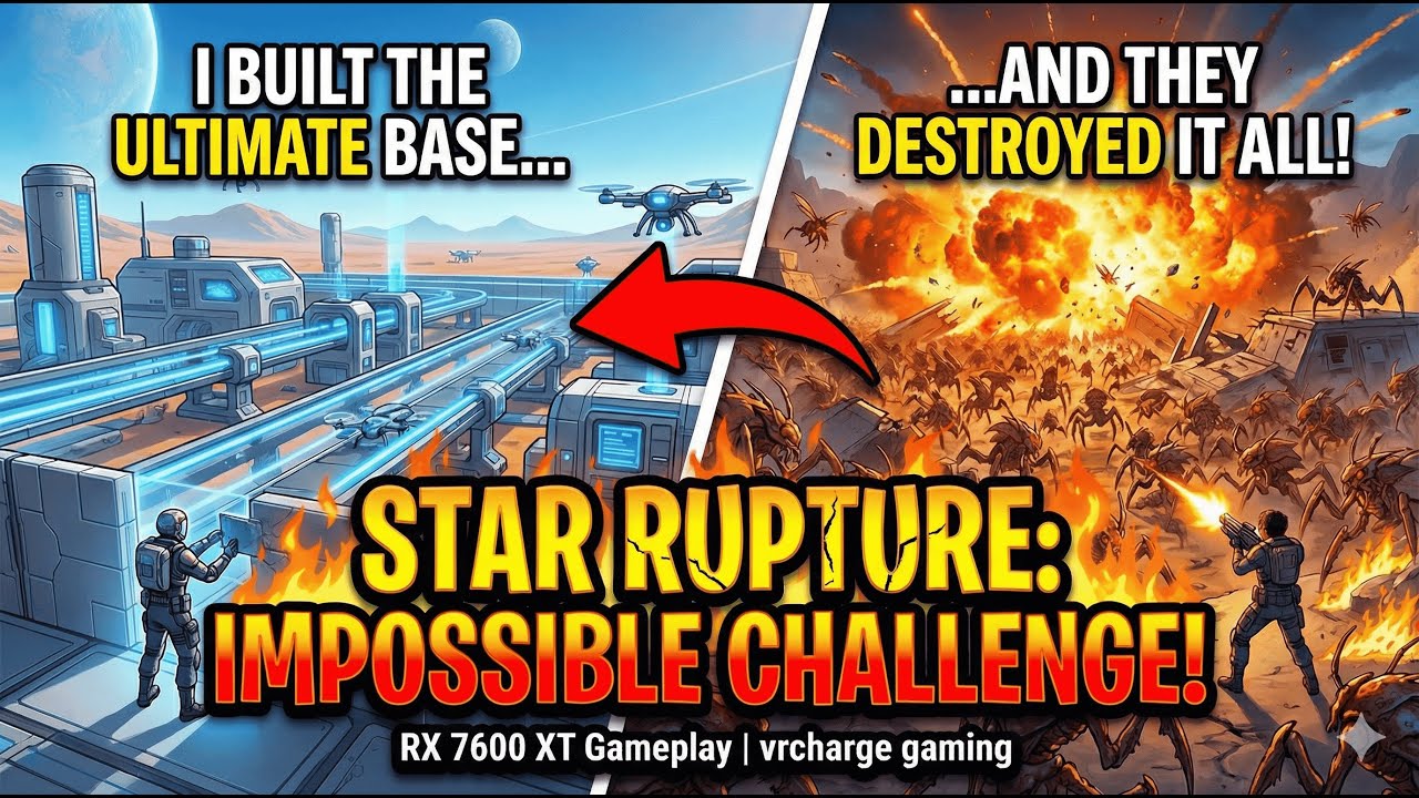 CAN WE SURVIVE? 😱 StarRupture Base Building & Horde Defense! vRcharge gaming Hindi/ marathi