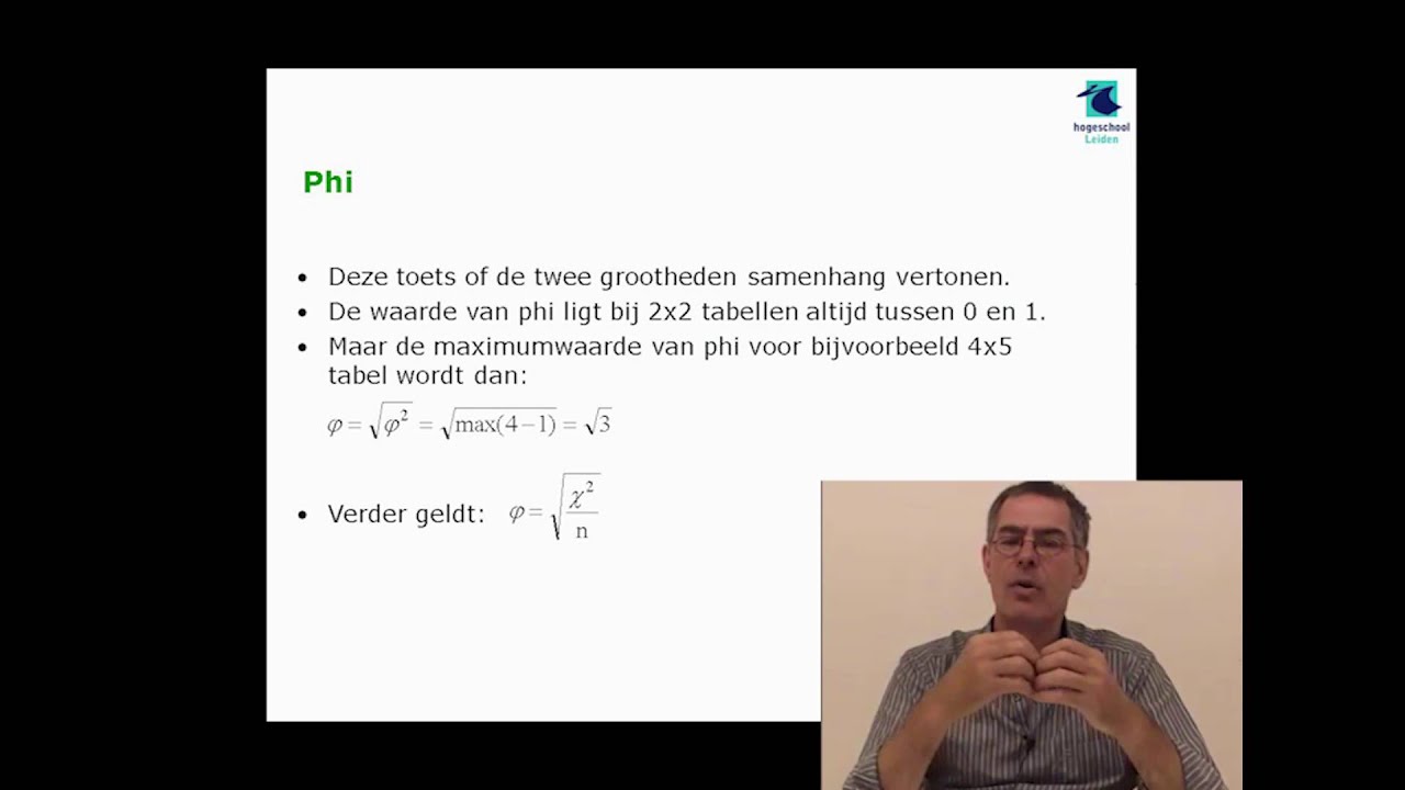 Phi- en Cramers' V toets