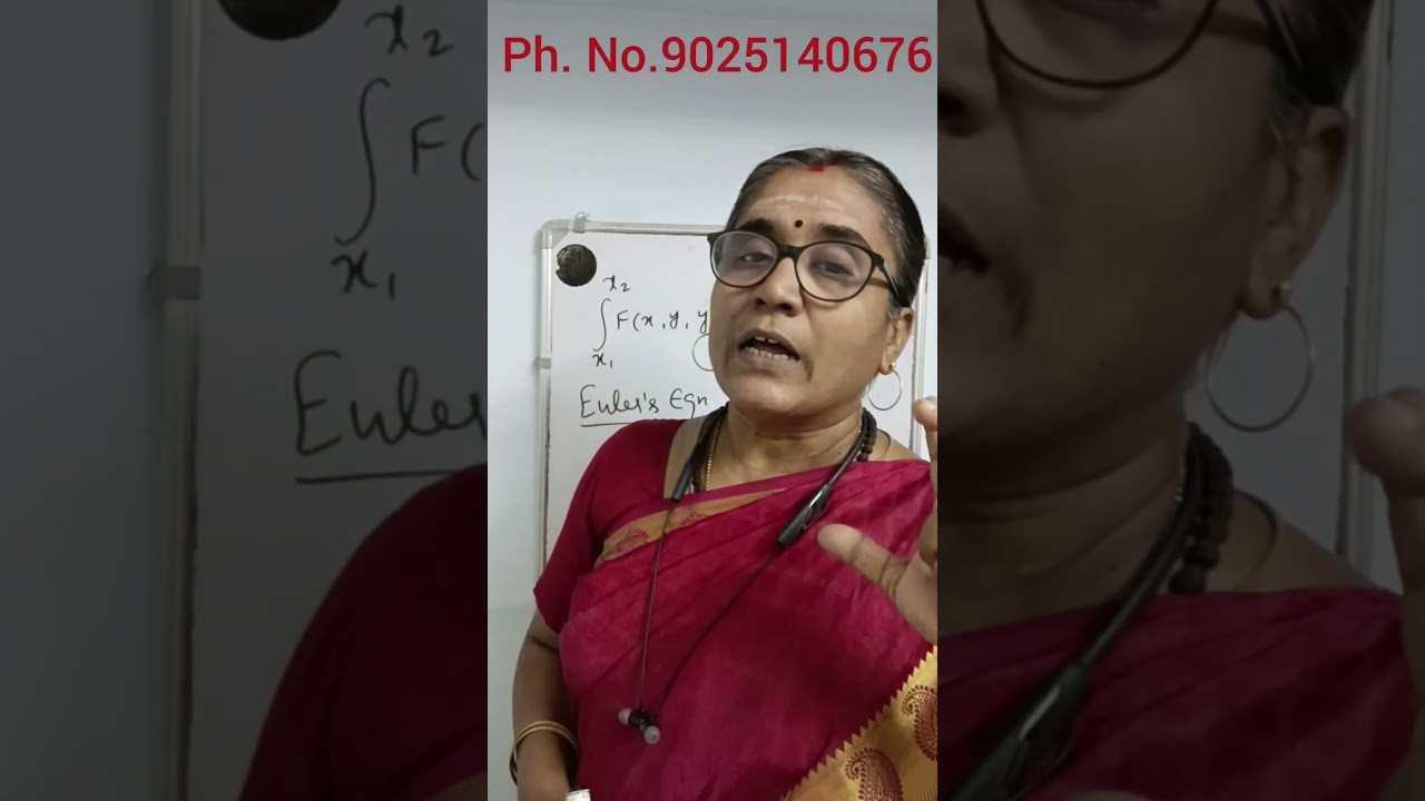 EULER'S EQUATION-CALCULUS OF VARIATION -COLLEGE TRB-ASSISTANT PROFESSOR TRB MATHS