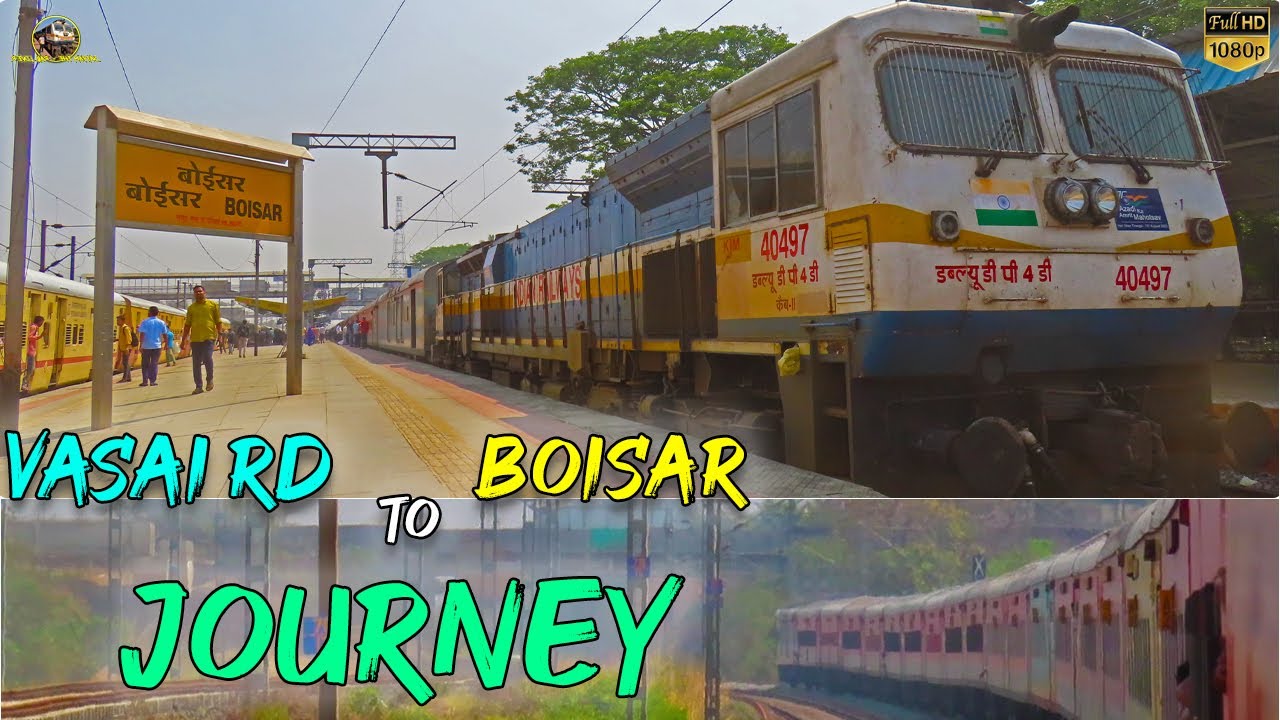Vasai Rd To Boisar Full Journey  In Second Class 16587 Yesvantpur - Bikaner Express |Indian Railways