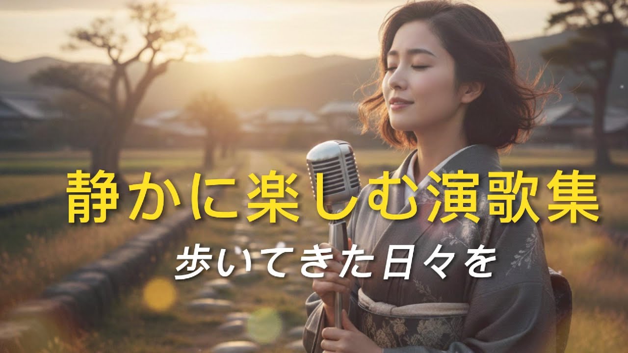 静かに楽しむ演歌集｜歩いてきた日々を[演歌の響き]
