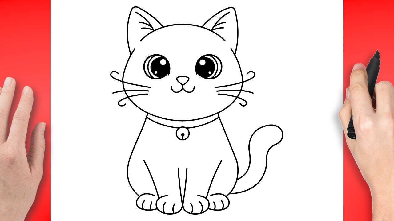 How To Draw a Cat - Easy Step By Step Drawing