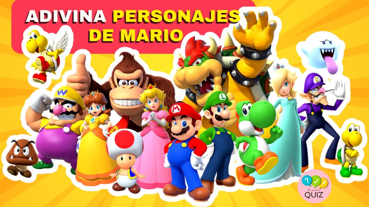 🤓 ADIVINA 25 PERSONAJES DE MARIO BROS 🐢🎮🕹 / TRIVIA / QUIZ Personajes de Mario Bros.