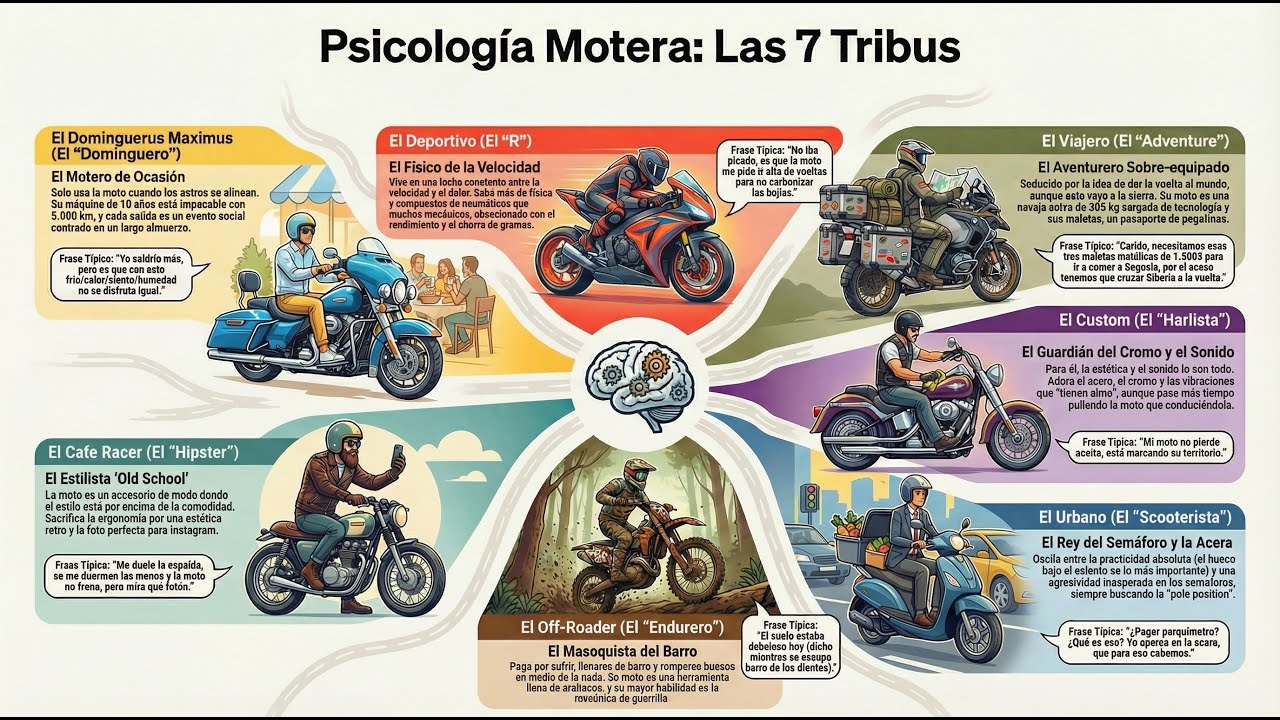 LOS 7 TIPOS DE MOTEROS