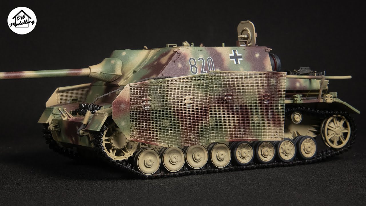 Painting Ambush Camo - Panzer IV 70(A) from Hobbyboss - 1/35 Diorama