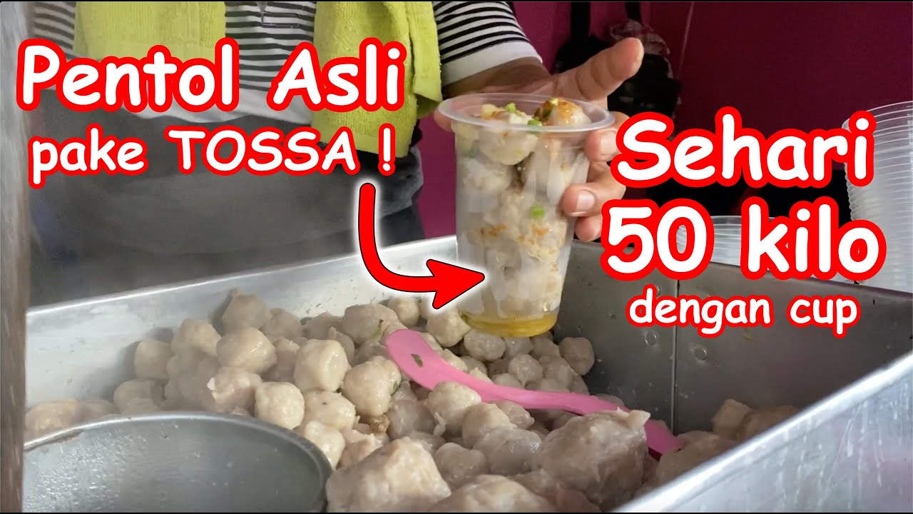 Rp. 5000 PENTOL VIRAL TU GINI ! INDONESIA STREET FOOD