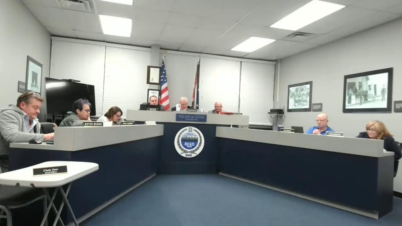 Village of Cleves Council Meeting Jan 14, 2026