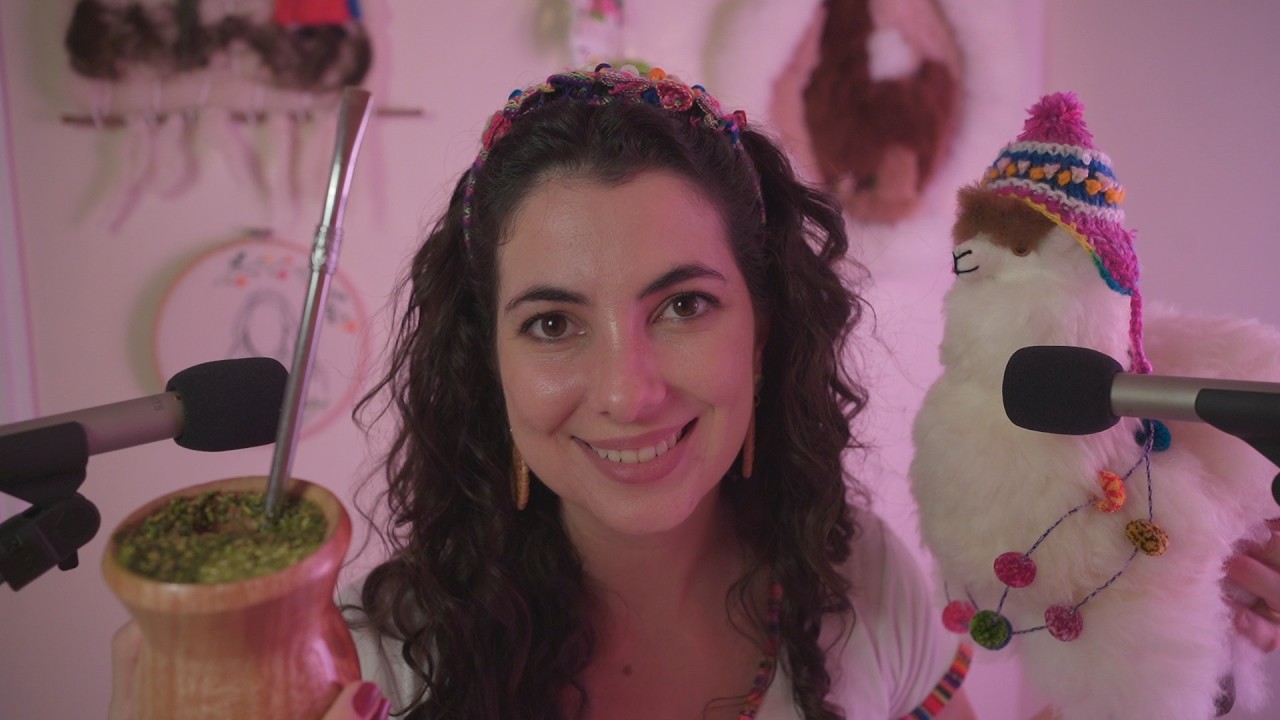 ASMR Peru: Escovando Alpacas, Mate Quentinho e Tranças 🧶
