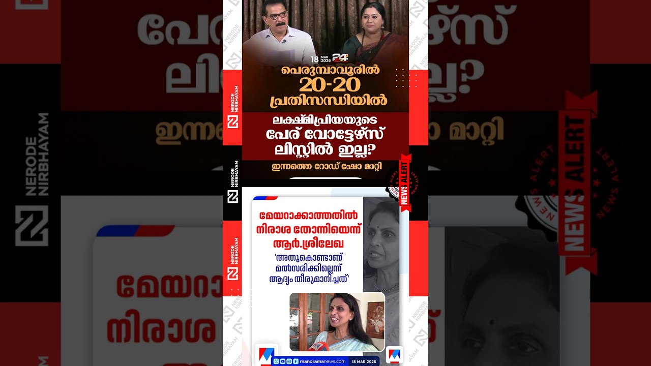 Lakshmi Priya's name not in the voters' list? 20-20 crisis in Perumbavoor; #rsreelekha