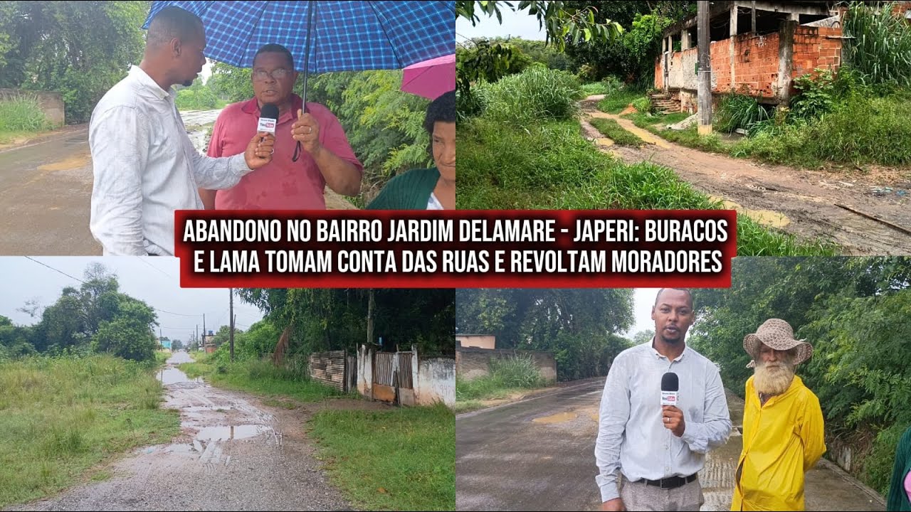 🛑 O CAOS NO JARDIM DELAMARE: Lama, Buracos e Descaso em Japeri!
