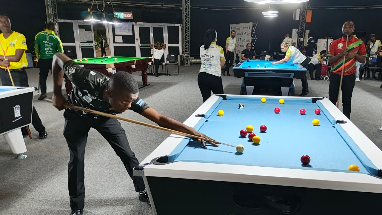 Oduetse(Botswana) Vs Kelvin (Zambia). MEN'S BLACKBALL SINGLES.  RACE TO 7