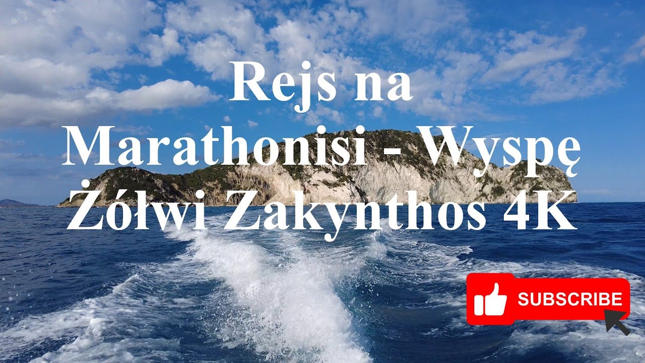 Rejs na Marathonisi Wyspę Żółwi Zakynthos 4K, Cruise to Marathonisi Turtle Island Zakynthos 4K