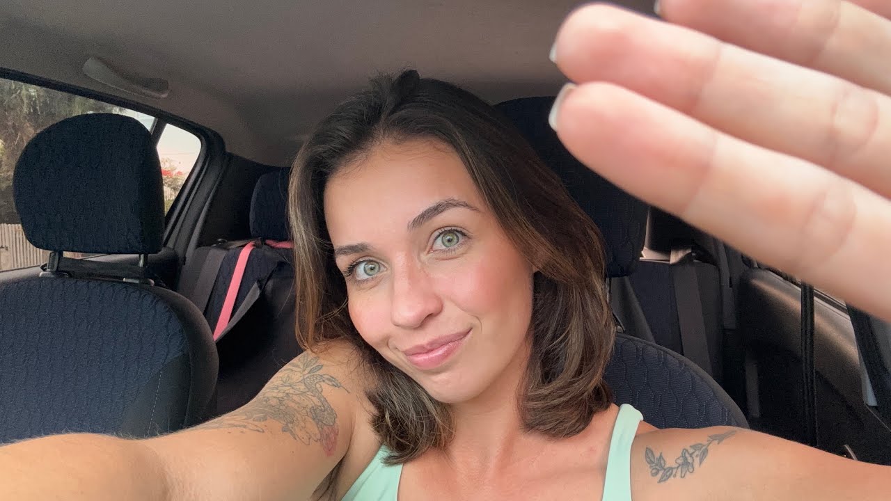 THE MOST RELAXING ASMR in the car EVER - tongue clicking + hand movements