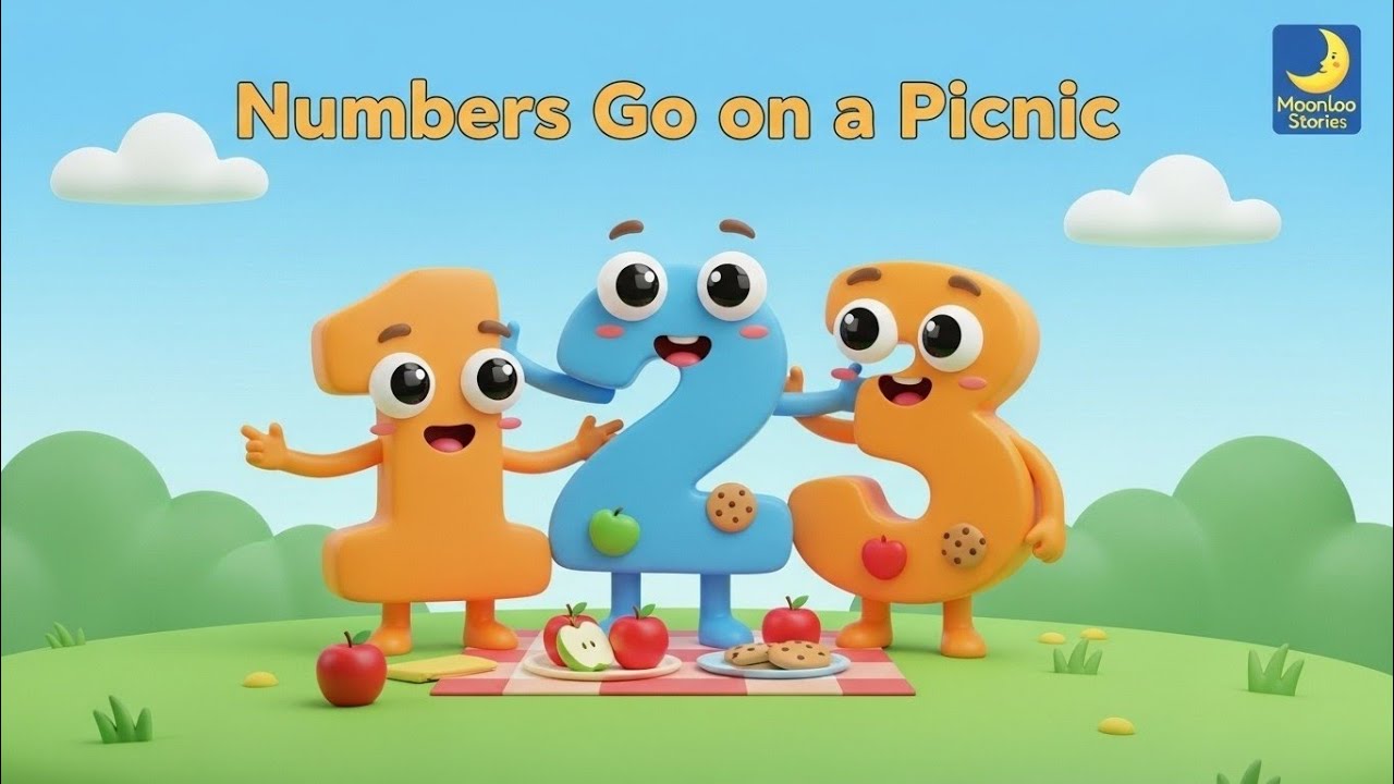 Numbers Go On A Picnic! @MoonlooStories 