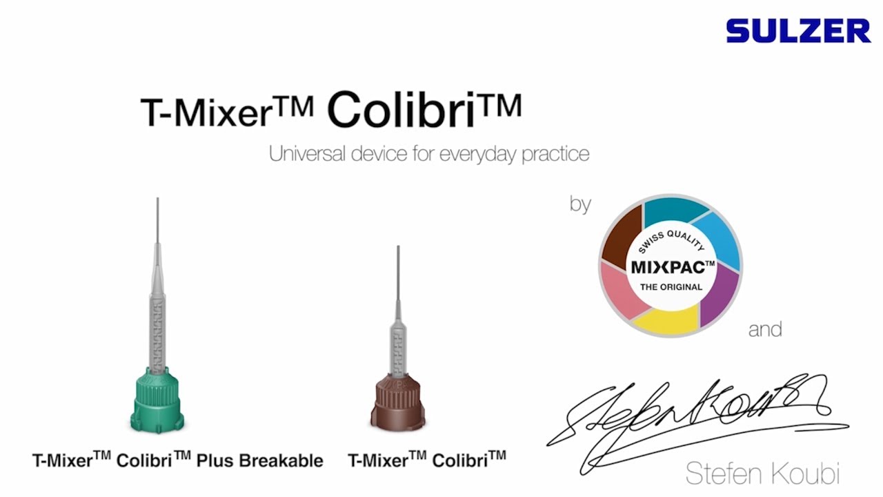 MIXPAC™ T-Mixer™ Colibri™ Plus Breakable – the all in one solution