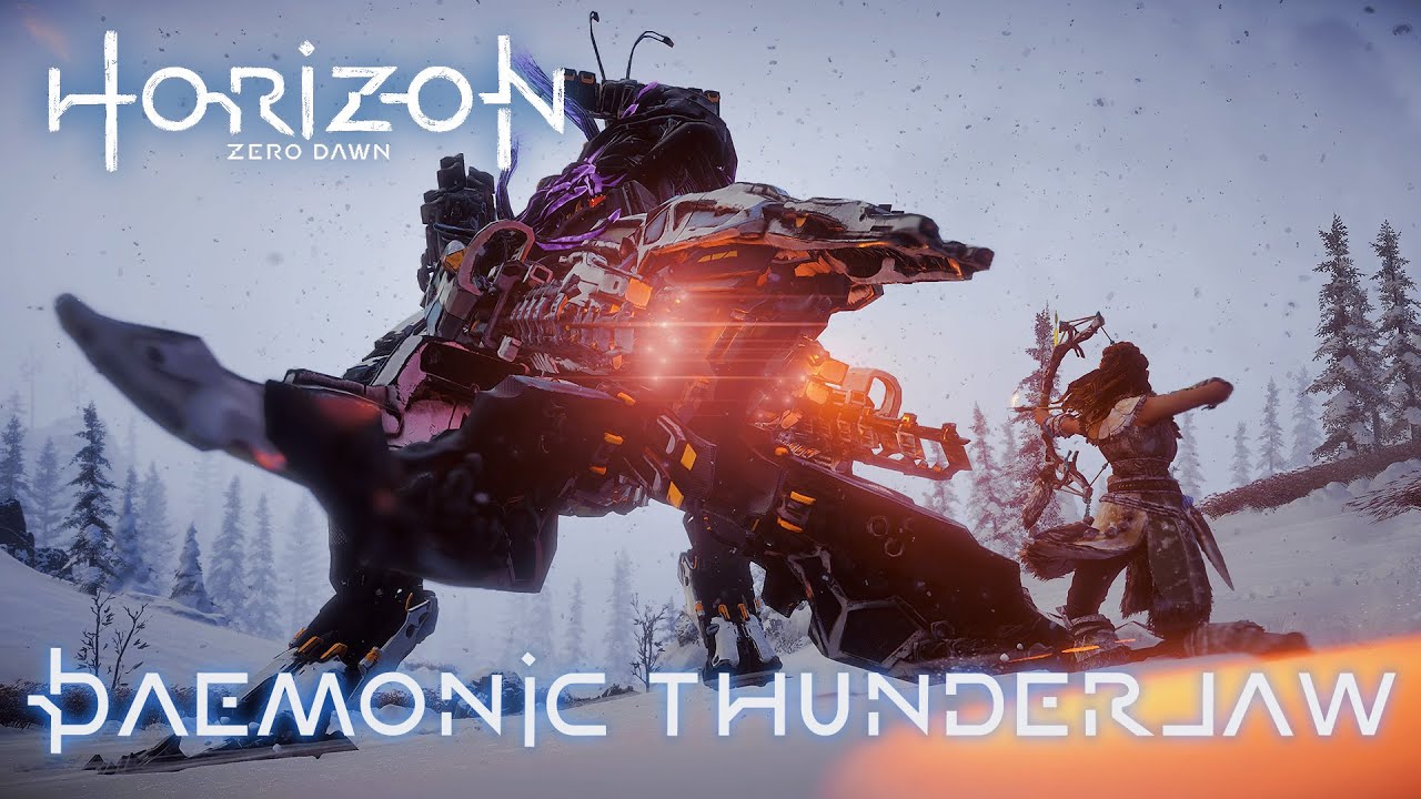 HORIZON ZERO DAWN Gameplay Walkthrough Daemonic Thunderjaw FULL GAME [4K 60FPS]