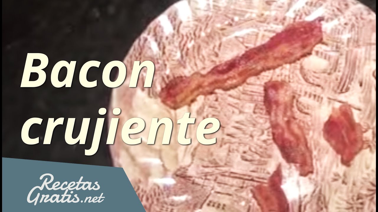 Hacer bacon crujiente al microondas - Make crispy bacon in the microwave