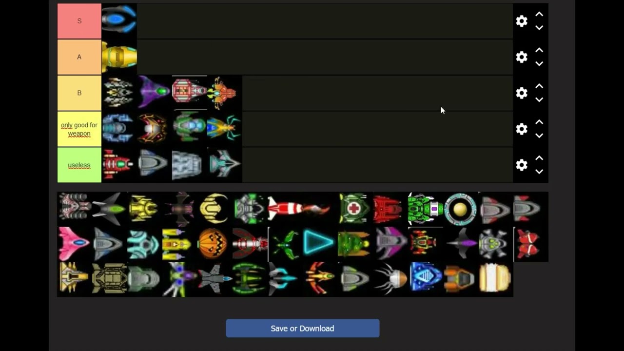 astroflux #16 tier list !