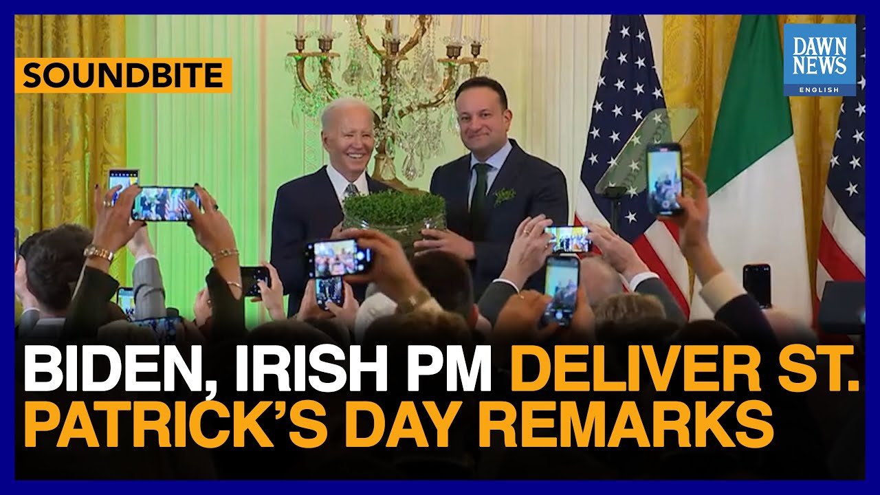 Full Speech: US President Biden, Irish PM Varadkar St. Patrick’s Day Remarks | Dawn News English