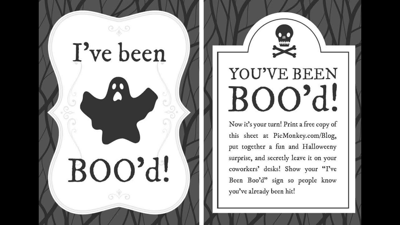 You've been Boo'd!!! A how to, Boo