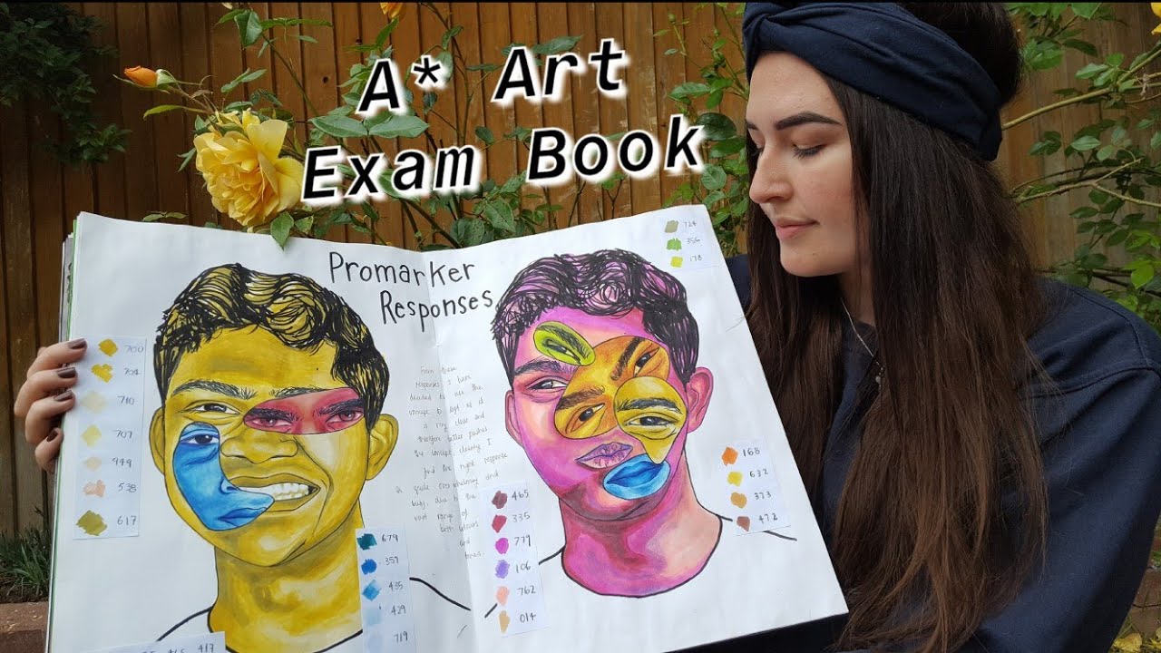 A* A Level Art Coursework / Sketchbook (Exam 2020)  *talk through and tips!*
