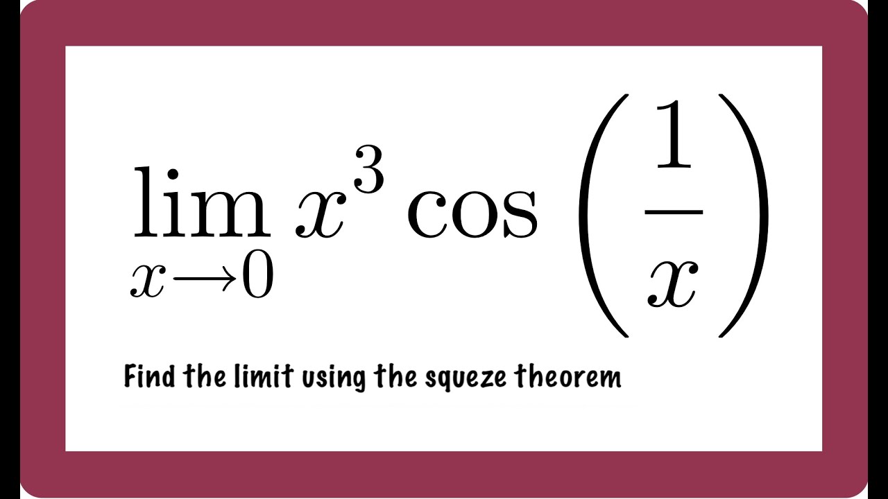 Sandwich Theorem örnek soru çözümü. Calculus1 vize ve finalde çıkabilecek bir limit sorusu
