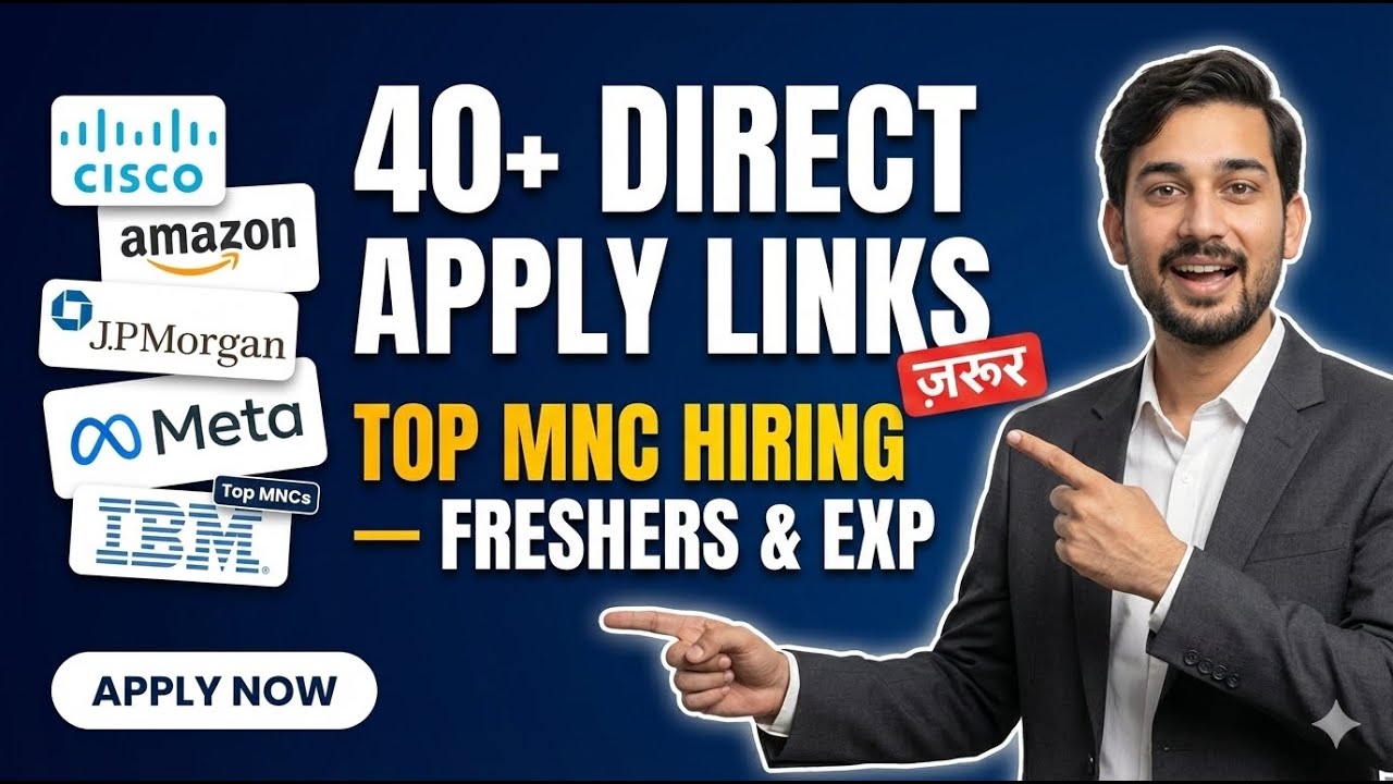 Apply Now — 40+ Direct Apply Links | Top MNC Hiring — ज़रूर