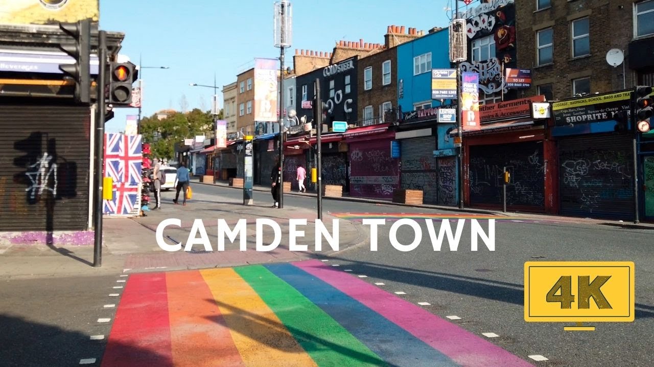 4K London Walk - Euston to Camden - Slow TV