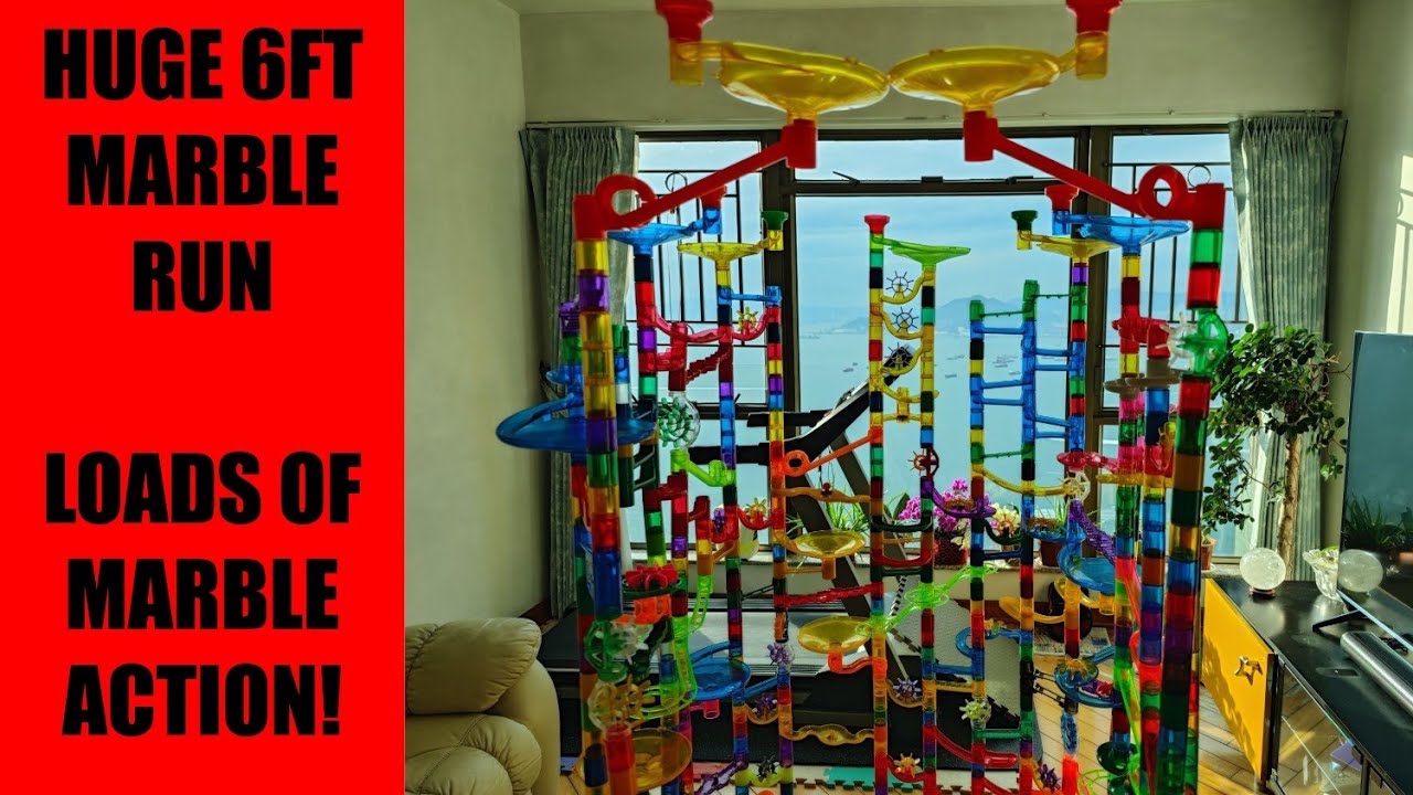 I Surrounded Myself with a 6ft Giant Marble Run!