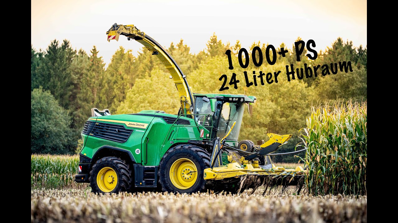 Mais 2025 Extrem I 1000+ PS - 9m Breite I Feldhäcksler John Deere F9 1000 I Ls Agrarvision
