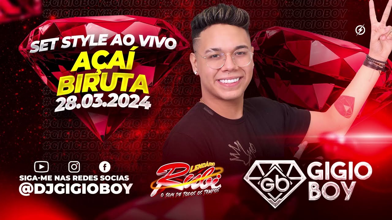 CD AO VIVO GIGIO BOY MARCANTES NO AÇAÍ BIRUTA - LENDÁRIO RUBI - 28,03,2024