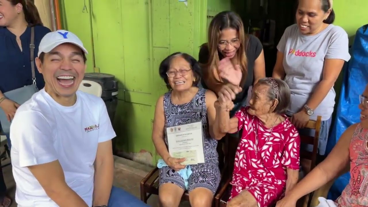 Centenarian Lola Juana in Pandacan, Manila  with Dir. Beth Rivera.